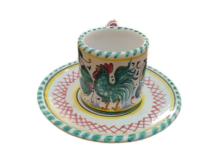 Tazza Espresso con Piattino Gallo Orvietano Deruta